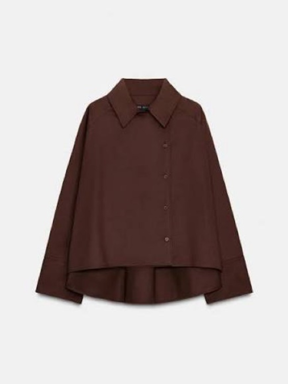 Brown Oversized shirt from Zara